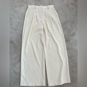 French Connection Cream Wide Leg Pants